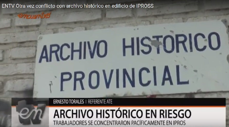 Otra vez el conflicto del IPROSS con el Archivo histórico