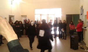 Interveción Teatral en el Paro de Mujeres en el Hospital Francisco López Lima de General Roca