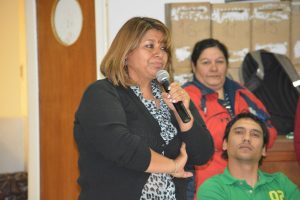 Rosa Ñanco, candidata a Secretaria General por la Seccional Villa Regina.