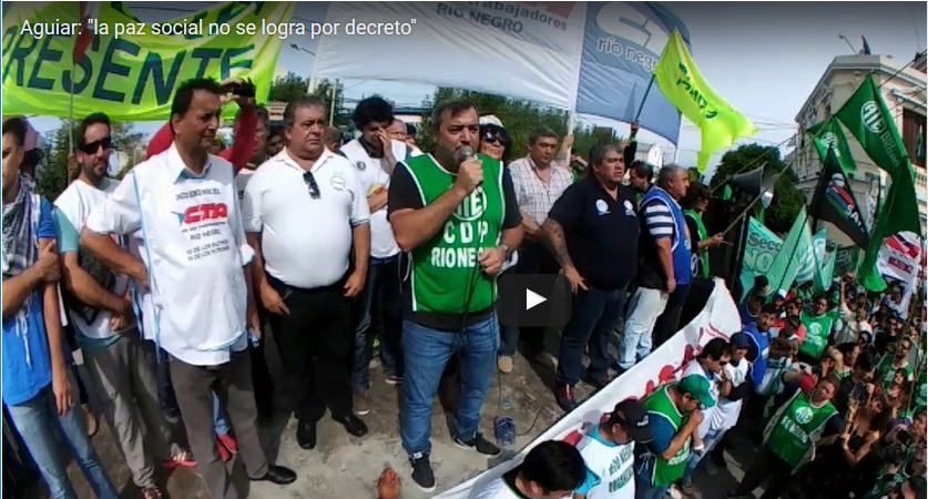 VIDEO:  «La paz social no se logra por decreto»