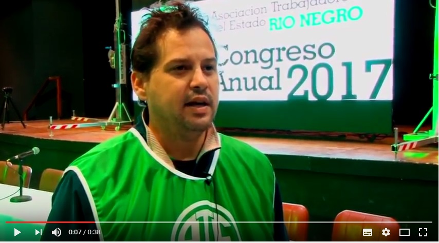 VIDEO: Federico Gabarra, Sec. Gral AVE en el Congreso Anual 2017 de ATE