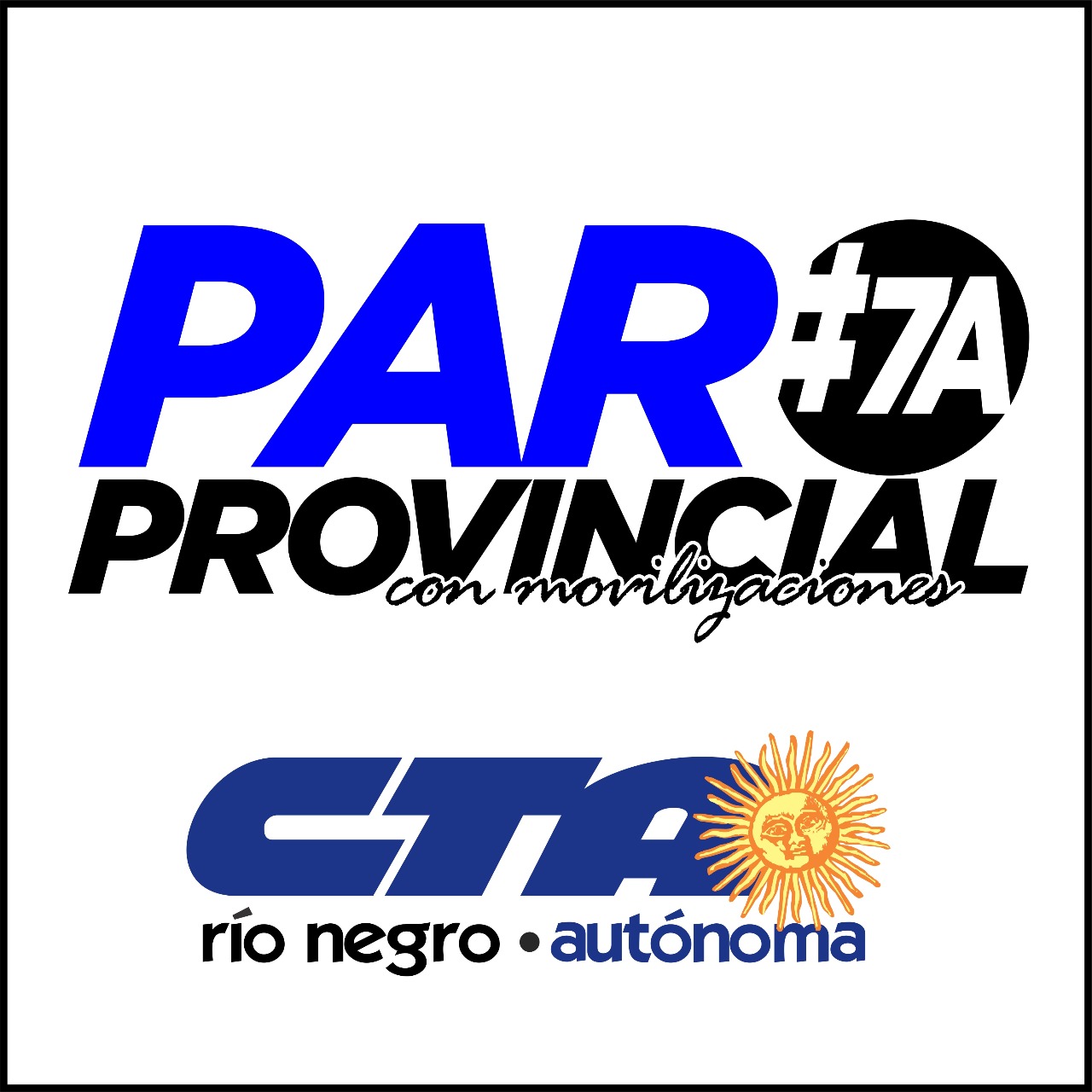 #7A Paro Provincial de CTA con movilizaciones