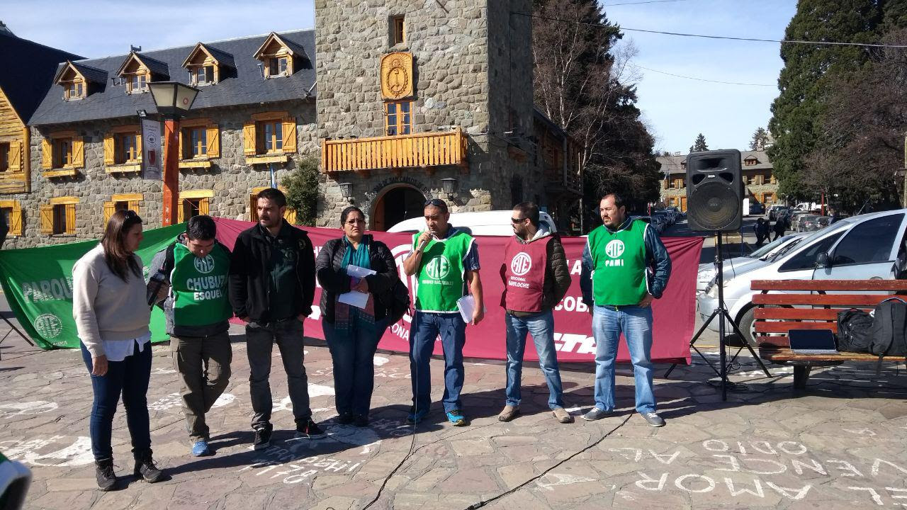 Bariloche: contundente Jornada de Protesta de trabajadores de Parques Nacionales de todo el país