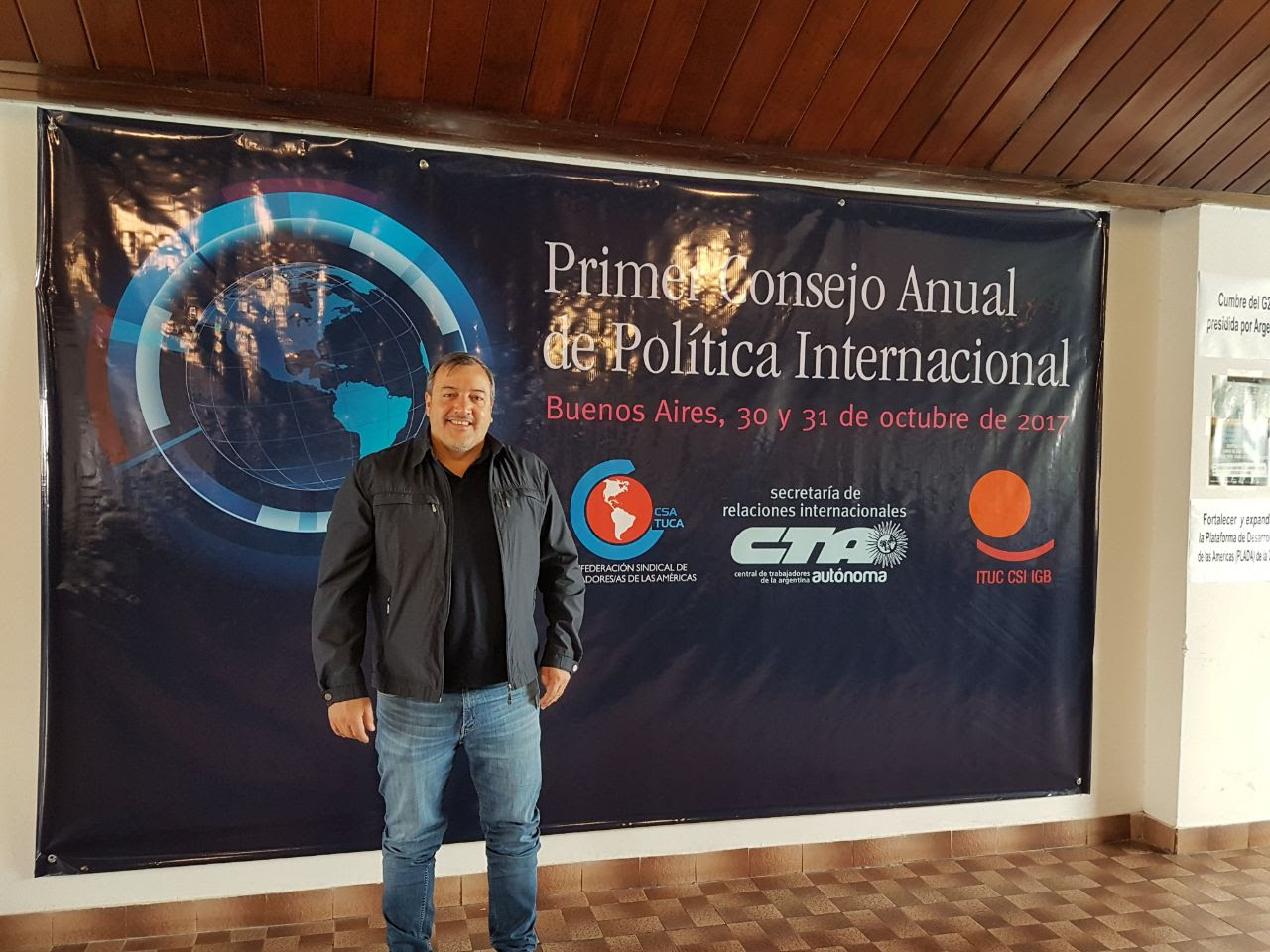 Aguiar participó en Buenos Aires del Primer Consejo Anual de Política Internacional de la CTA