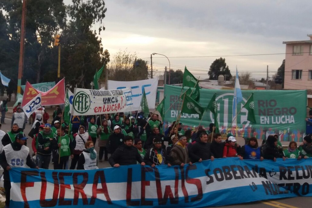 La CTA y ATE paran por 24 horas y se movilizan hoy a los puentes contra la militarización de la Patagonia