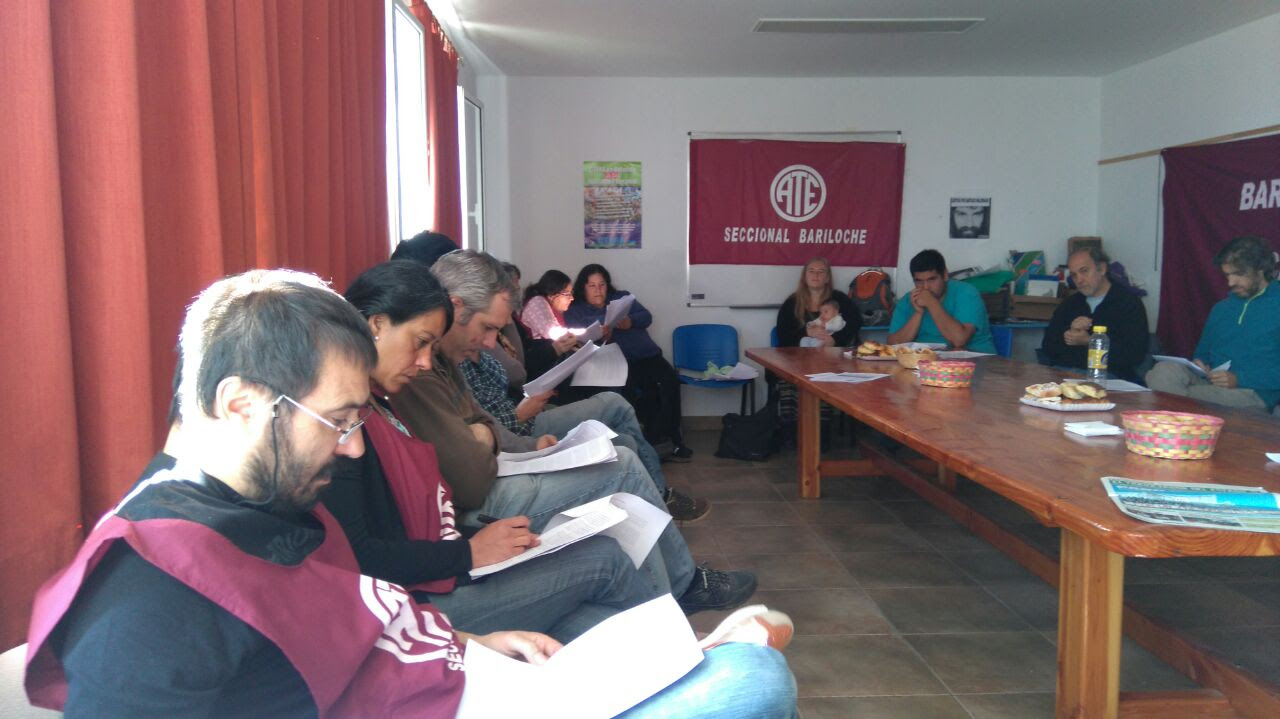 Bariloche │ Plenario Regional de ATE debatió sobre la Reforma Laboral impulsada por Macri
