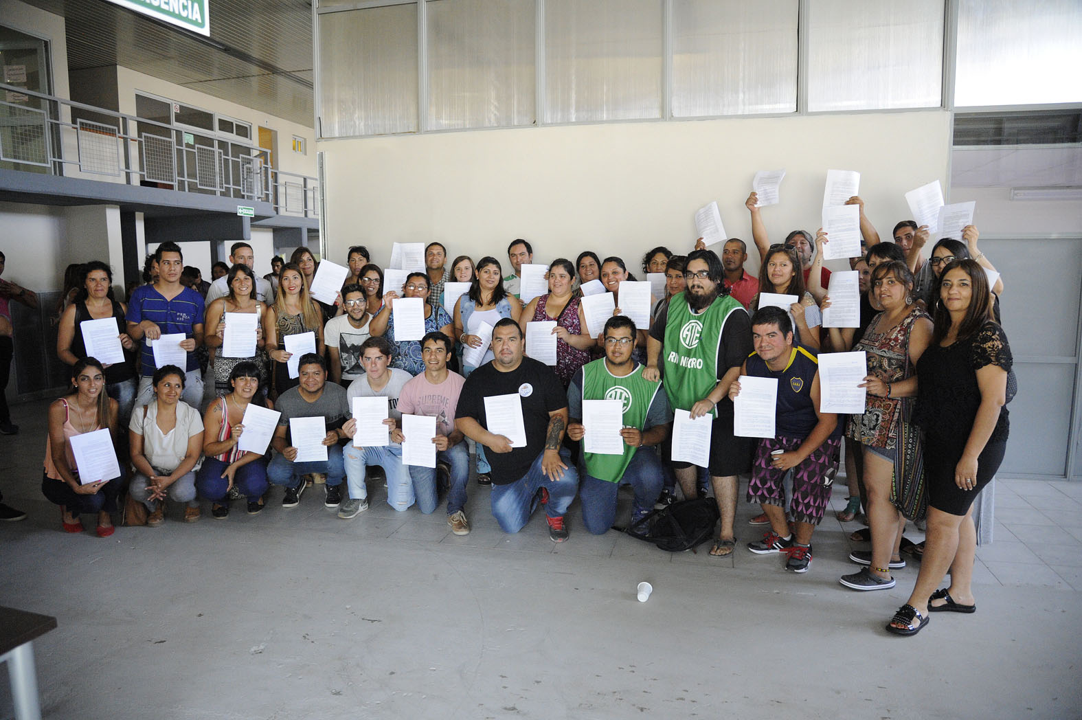 SENAF │ Más de 100 trabajadores becados firmaron hoy su contrato tal lo acordado con ATE
