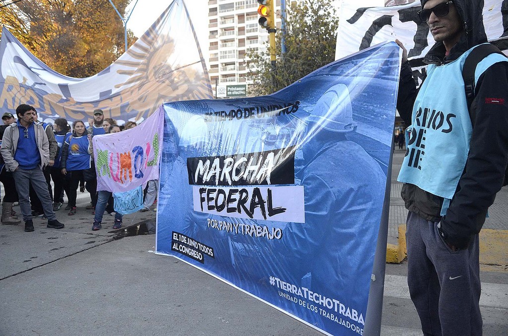 CTA en la Marcha Federal | Las dos columnas de la Patagonia avanzaban pasando por Viedma y Roca hacia el Congreso