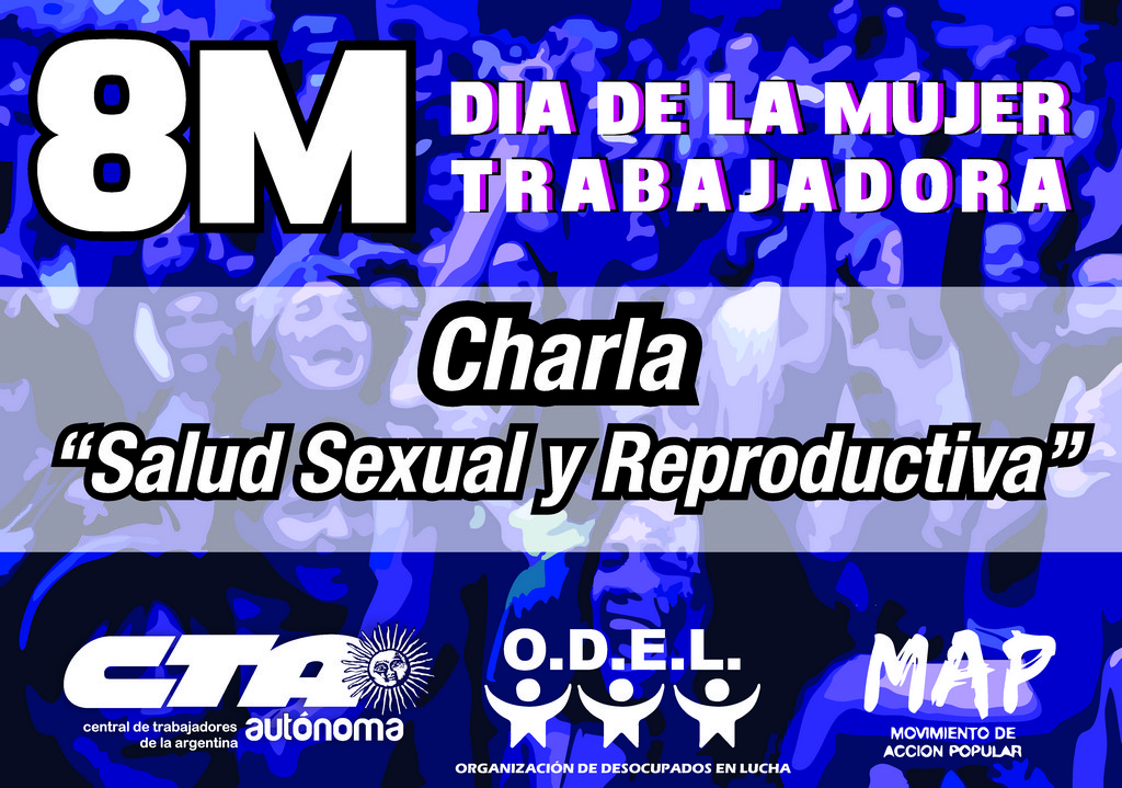 8M | La CTA convoca en Roca a una charla sobre “Salud sexual y reproductiva”
