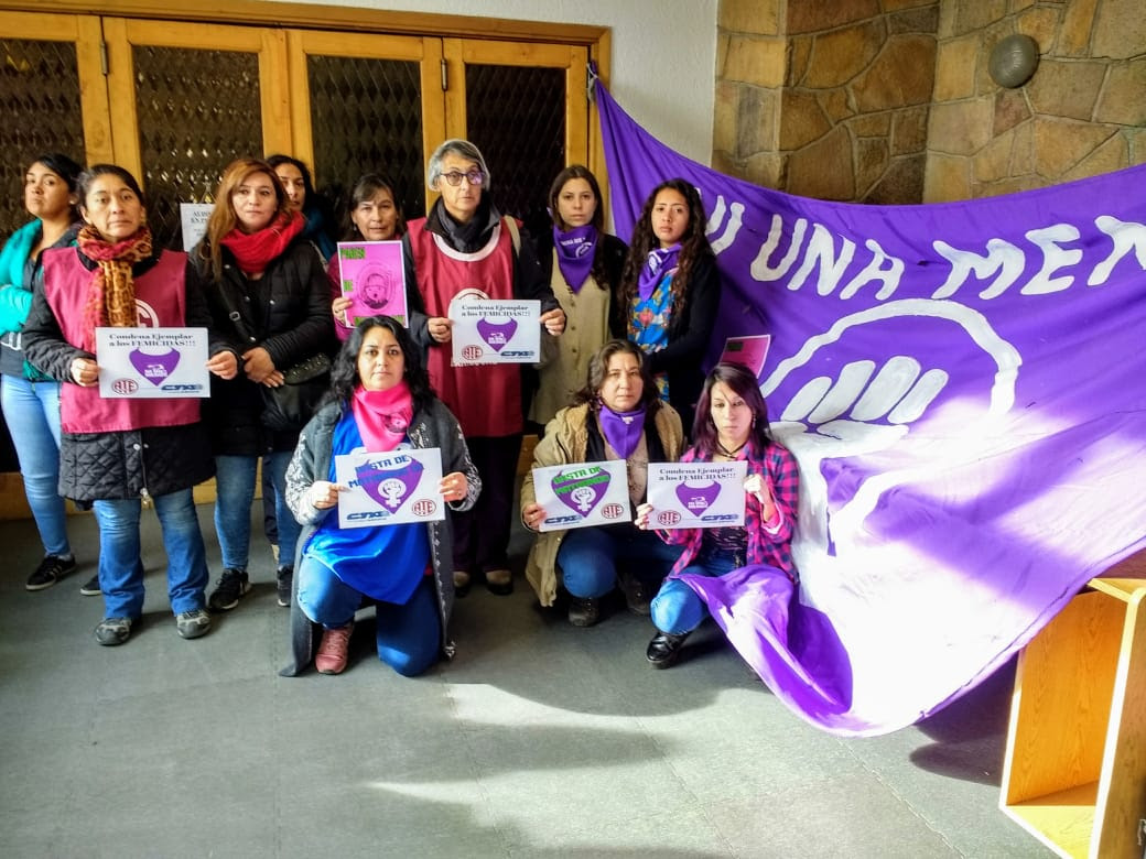 Ni una menos | ATE y CTA concentran en Bariloche y piden cadena perpetua para el femicida de Valeria Coppa