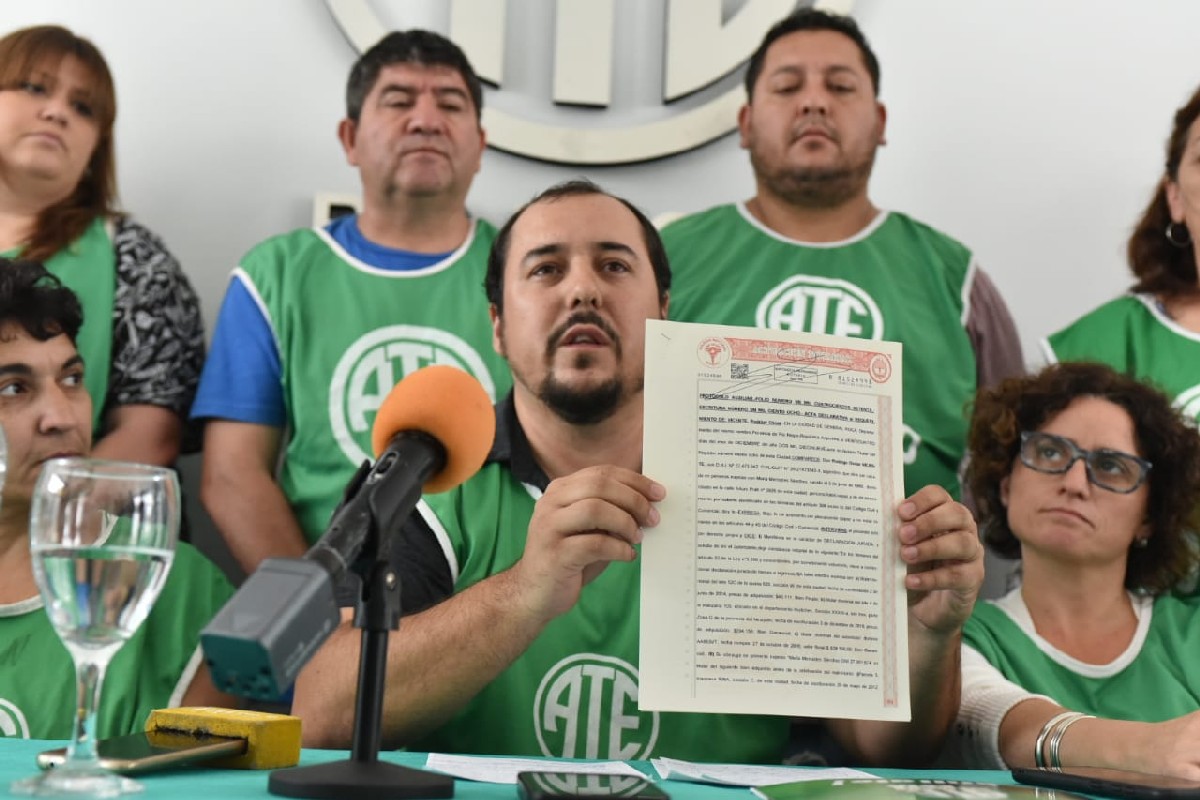 Vicente presentó su declaración jurada y criticó al sindicalismo millonario