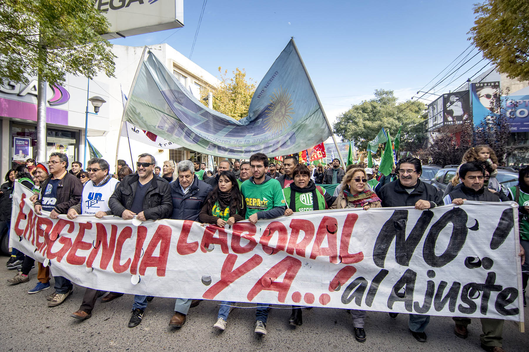 Contundente manifestación en Río Negro por la Jornada Nacional de Lucha