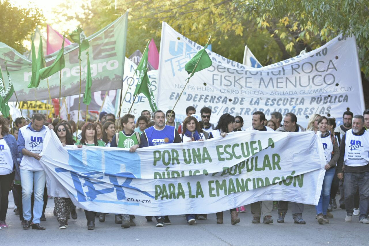 CTA Río Negro marchó masivamente contra la represión Nacional y Provincial