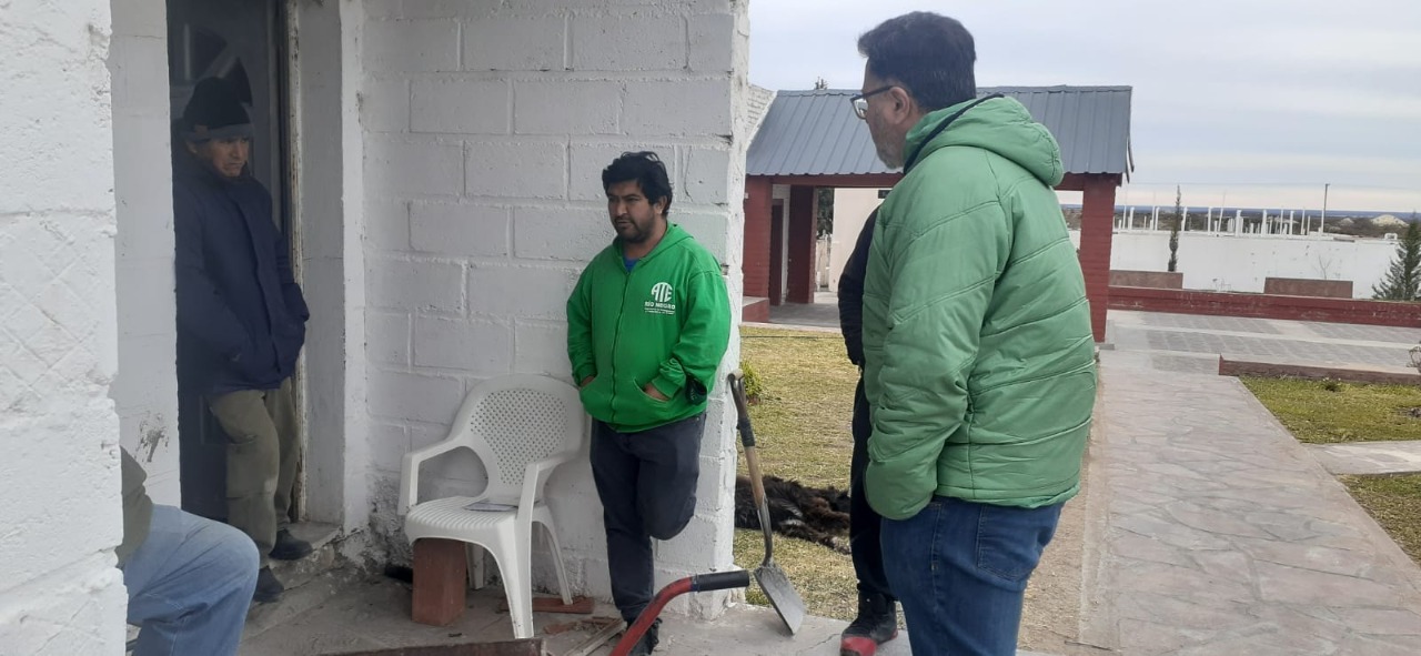 Valcheta | ATE visitó el Cementerio y reclamó por mejores condiciones para los trabajadores municipales