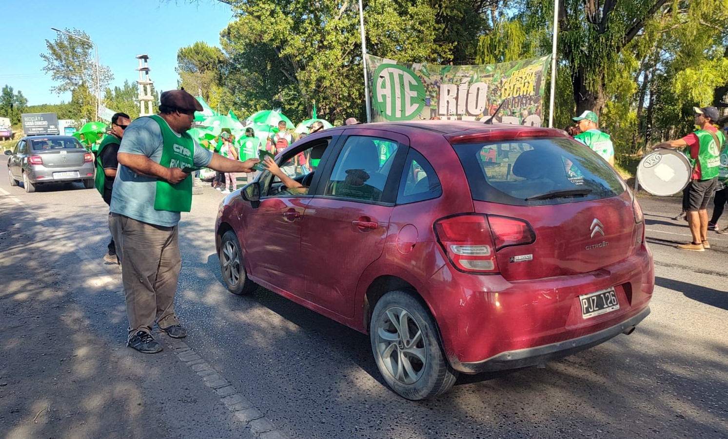 ATE se concentró en las rutas provinciales en defensa del salario